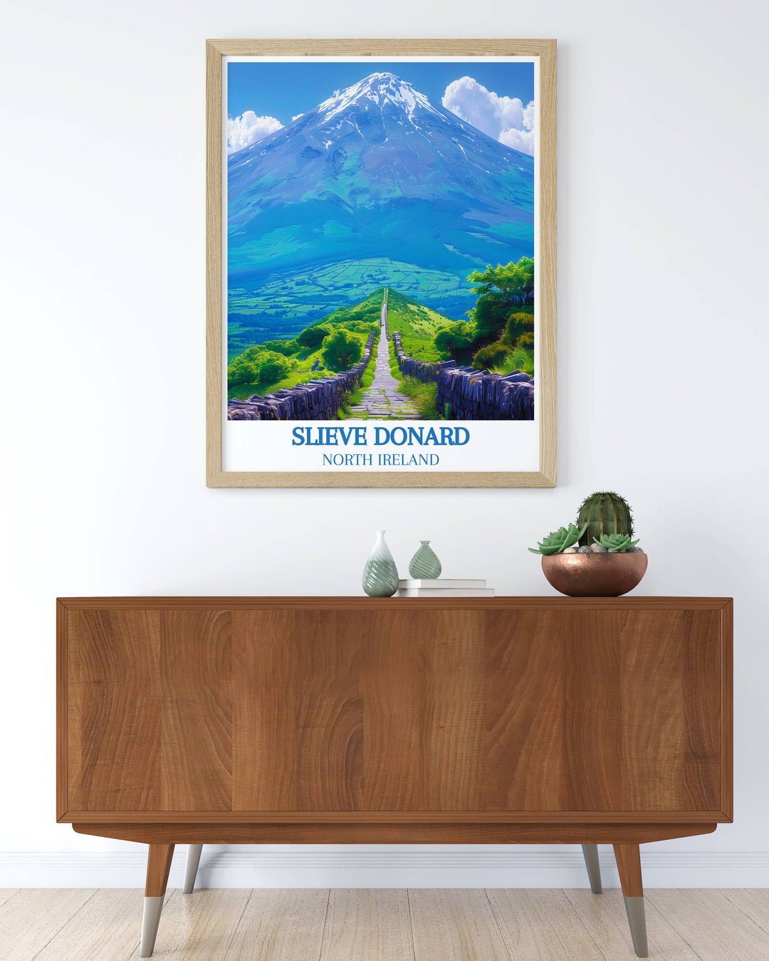 Customizable print of the Mourne Wall, offering a unique touch to your home decor with a personal connection to Northern Ireland.