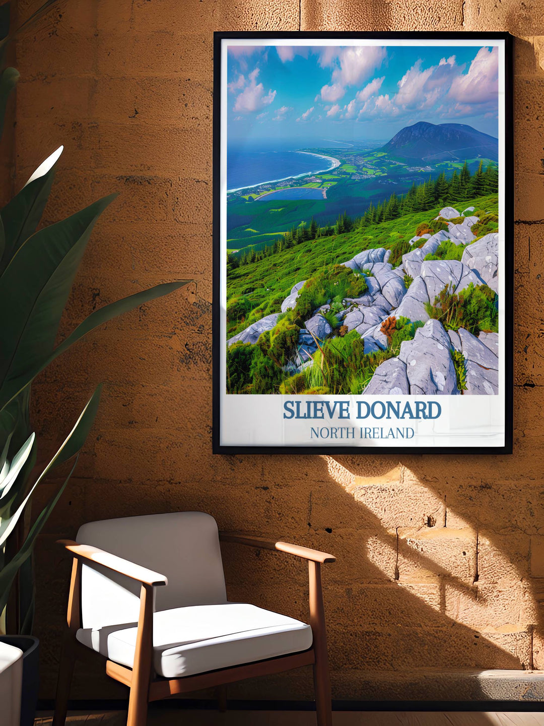 Ireland travel prints featuring Slieve Donard bring the scenic beauty of Northern Ireland to life. The lush greenery, dramatic skies, and majestic peaks are depicted in exquisite detail, making these prints a must have for any nature enthusiast.