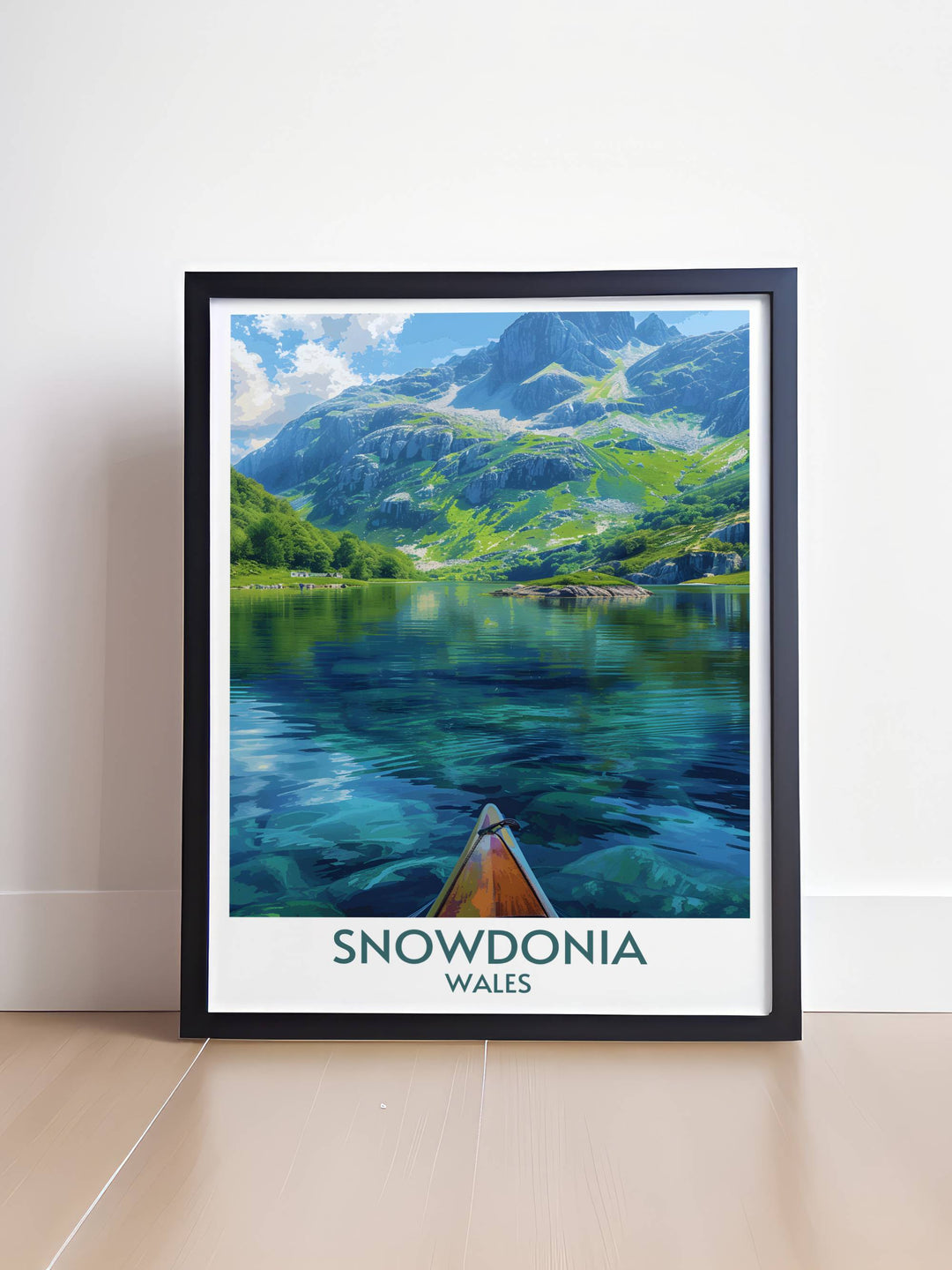 Experience the peace and tranquility of Snowdonia with our Llyn Padarn Wall Art. This stunning print showcases the glacially formed lake nestled in the heart of Snowdonia National Park, ideal for creating a calming atmosphere in your living space.