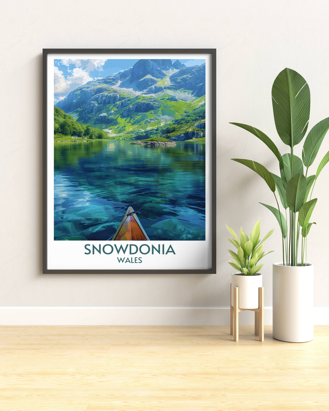 Celebrate the diverse landscapes of Snowdonia with our vintage travel posters, featuring the serene beauty of Llyn Padarn. Perfect for nature enthusiasts, these prints capture the essence of Wales breathtaking scenery.