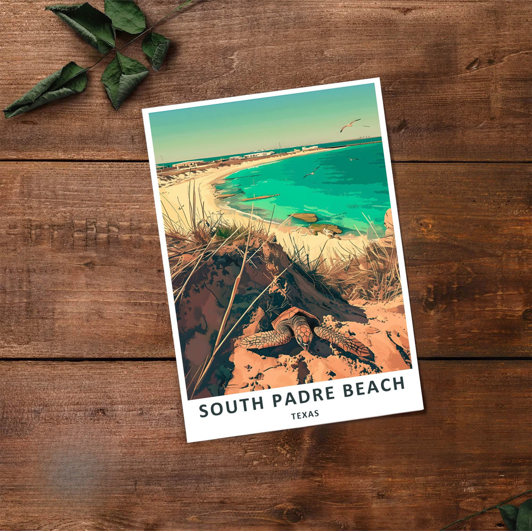Illustrating a sea turtle making its way across sunny sand dunes toward clear ocean waves, this Malaquite Beach Poster brings coastal relaxation to any interior. Choose this Sea Turtle Print in an unframed paper format, gallery canvas wrap, or custom timber picture frame.