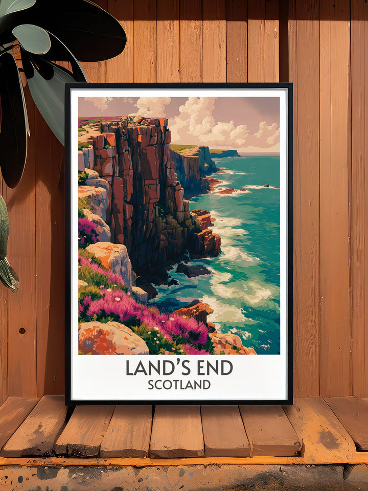 South West Coast Gallery Wall Art brings Englands coastal beauty into your home with its dramatic cliffs and rolling waves. Featuring the serene landscapes of Devon and Cornwall, this art piece adds a touch of natures grandeur to any decor.