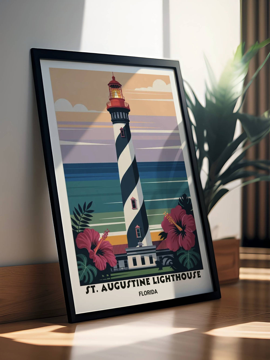 This reimagined Florida landmark poster bridges the gap between classic nautical history and 2026&