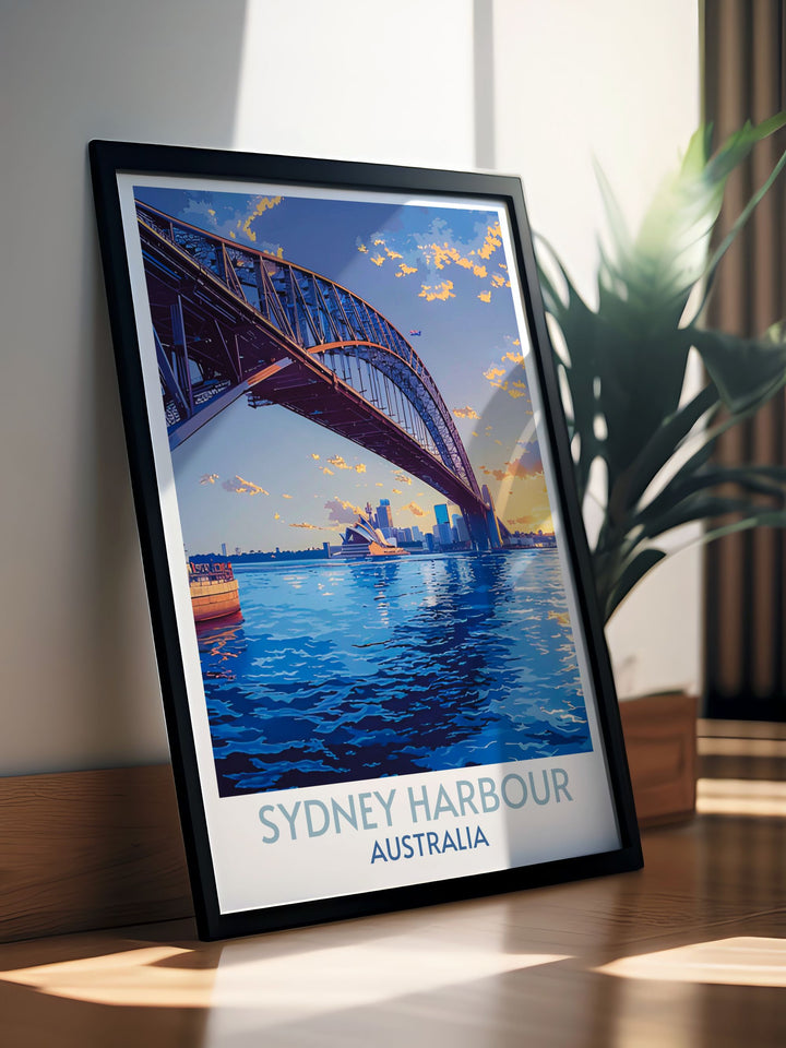 Artistic depiction of historic Rocks area of Sydney, blending heritage with modern artistic style.