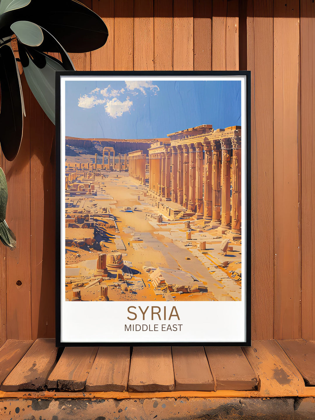 Christmas gift option with a Syria painting, perfect for those fascinated by Middle Eastern art and history.