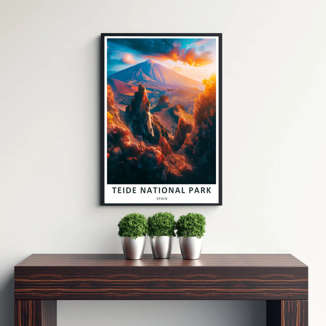 Designed by MapYourDreams, this captivating Teide Volcano Art design brings the dramatic energy and volcanic beauty of Tenerife straight into your study or living room. Available in flexible display finishes including unframed prints, gallery wrapped canvas, and custom frames.