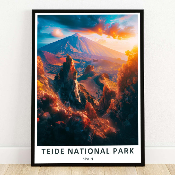 A dramatic retro travel illustration by MapYourDreams showcasing Spain&