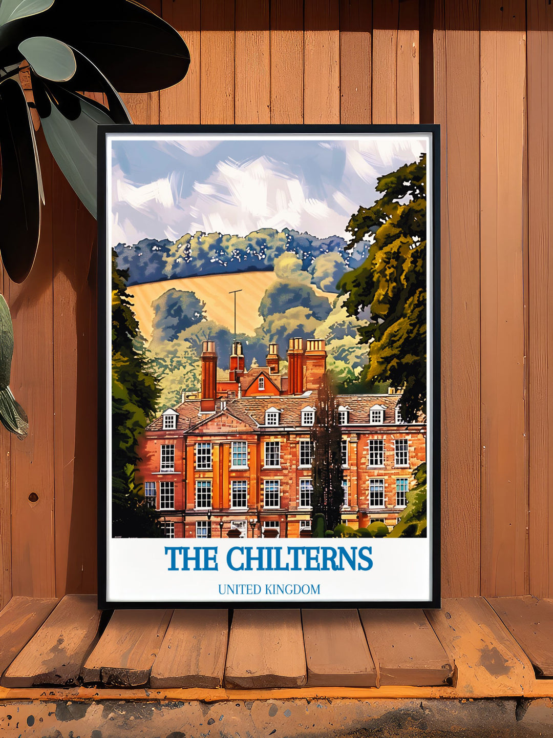 Fine art print of the Chilterns featuring the scenic beauty of the Ashridge Estate, highlighting the lush greenery and historic charm of this beloved region.