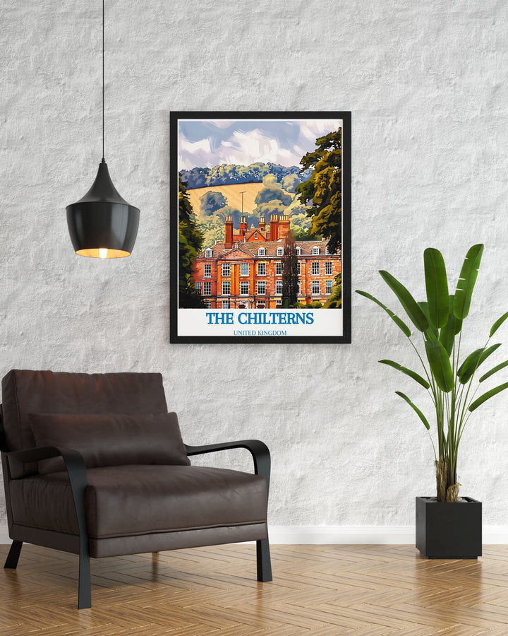 Canvas art print of the Chilterns, capturing the diverse beauty of the British countryside with stunning views and lush landscapes, perfect for any nature enthusiast.
