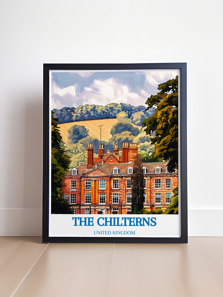Elegant print of Chequers, the historic country house and official residence of the Prime Minister, showcasing the grandeur and sophistication of this iconic landmark.