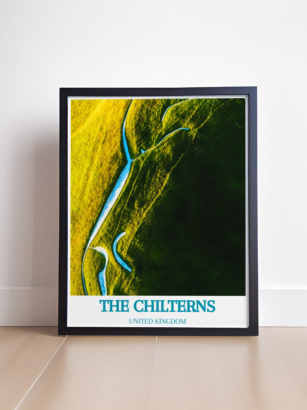 Beautiful Ridgeway Framed Art depicting the historic path through The Chilterns, capturing the scenic trail and breathtaking views, perfect for history enthusiasts and nature lovers.