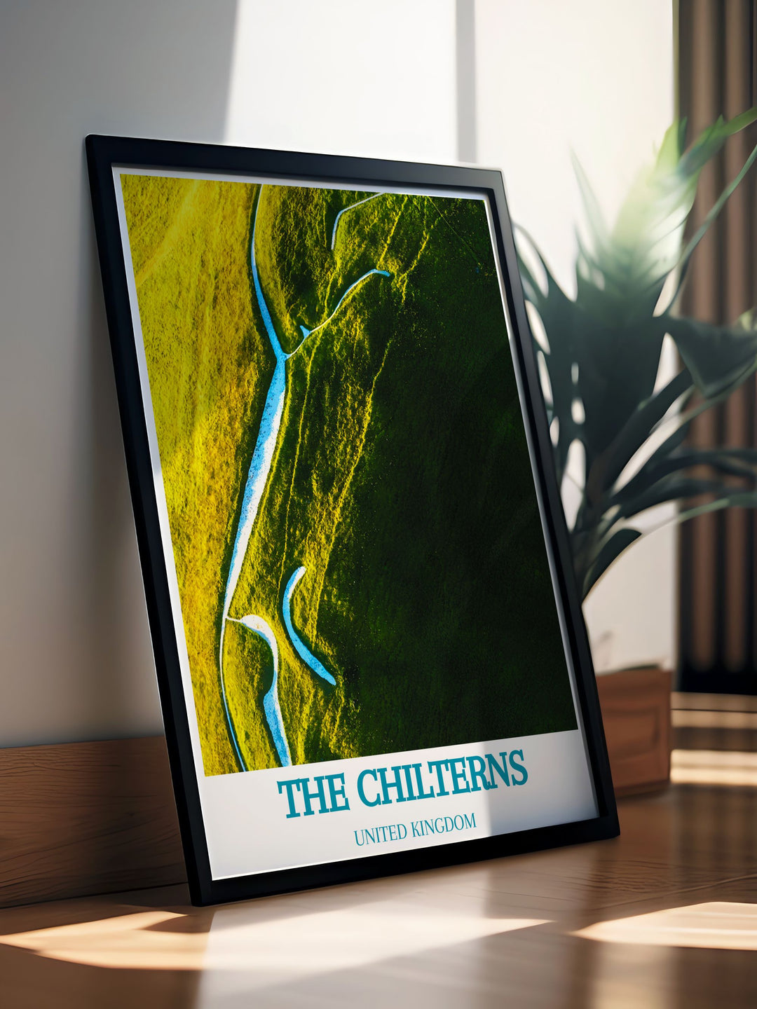 United Kingdom Vintage Posters offering a retro inspired look at The Chilterns, evoking a sense of adventure and exploration with their charming and nostalgic design.