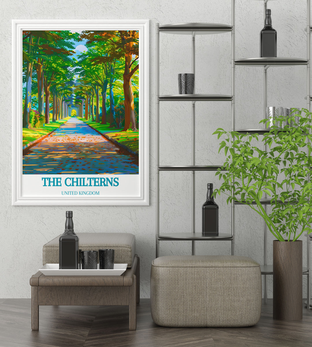 Vintage UK Prints featuring classic views of The Chilterns, offering a nostalgic glimpse into the scenic and historic landmarks of this beloved British region with beautiful and timeless artwork.
