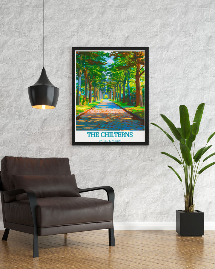 The Chilterns Wall Art prints bringing the scenic and historic beauty of Ivinghoe Beacon, Dunstable Downs, and Ashridge Estate into your home, ideal for nature enthusiasts and history buffs alike.