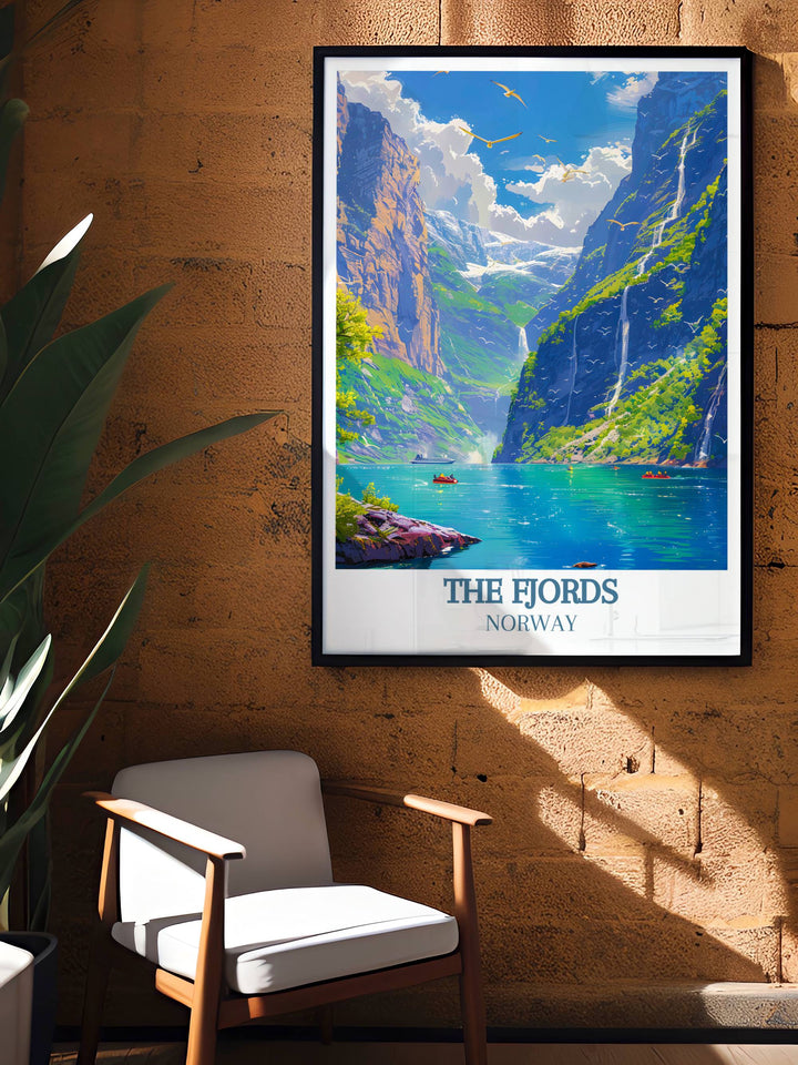 Norway Canvas Art featuring bold, dramatic scenes of the fjords and serene coastal views, showcasing the diverse and stunning beauty of Norways landscapes, perfect for any decor style.