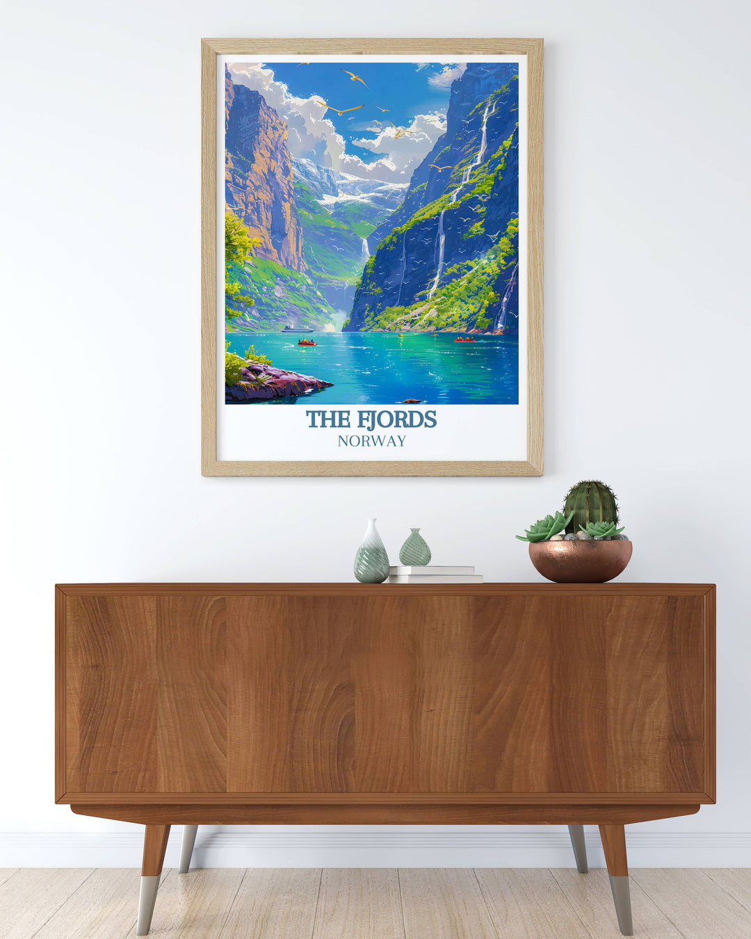 Norway Travel Posters capturing the timeless charm of the countrys scenic landscapes in a style reminiscent of classic travel advertisements, ideal for adding a unique and stylish element to your home decor.