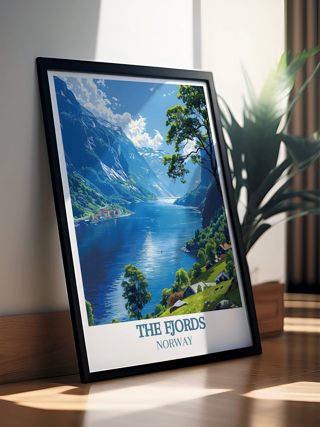 Norway vintage posters celebrating the timeless charm of the countrys scenic landscapes, capturing the beauty and adventure of Norway in a classic style, perfect for inspiring wanderlust.