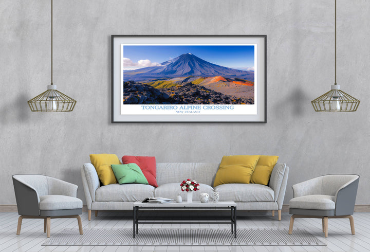 New Zealand canvas art highlighting the diverse landscapes of this stunning country, from lush green hills to rugged volcanic terrain, ideal for adding adventure and natural beauty to your home decor.