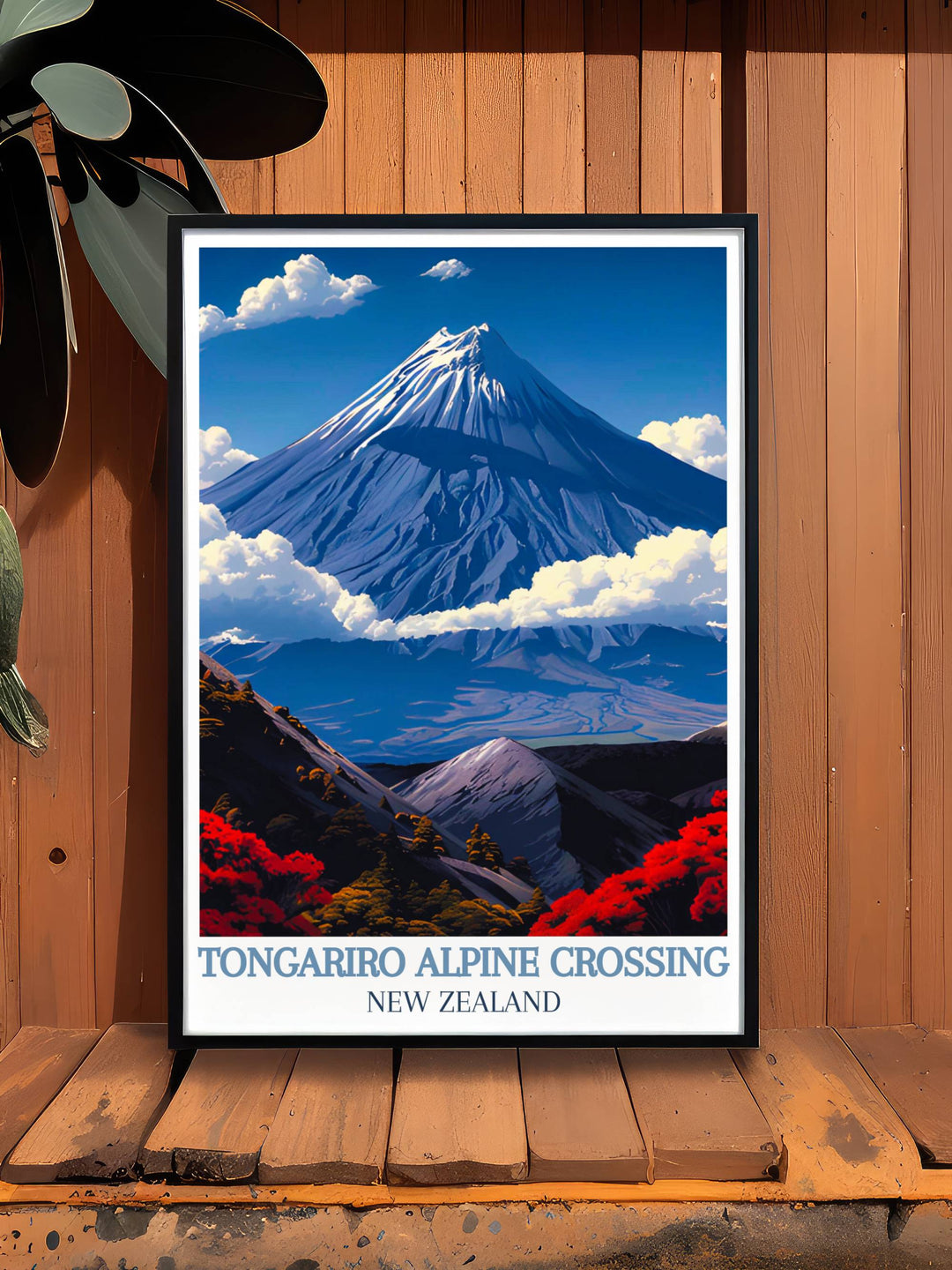 Tongariro Alpine Crossing gallery wall art designed to transport you to the heart of New Zealands natural wonder, showcasing the trails breathtaking views and rugged beauty.