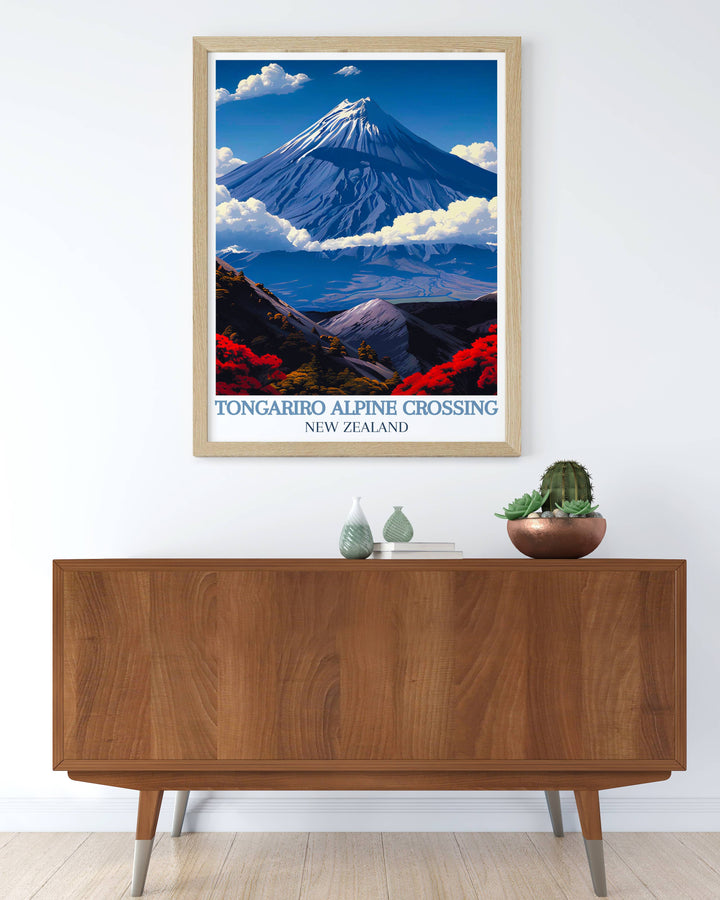 Mount Ngauruhoe custom prints offering personalized art pieces that capture the natural beauty of New Zealand, allowing you to create unique decor with a touch of personal flair.