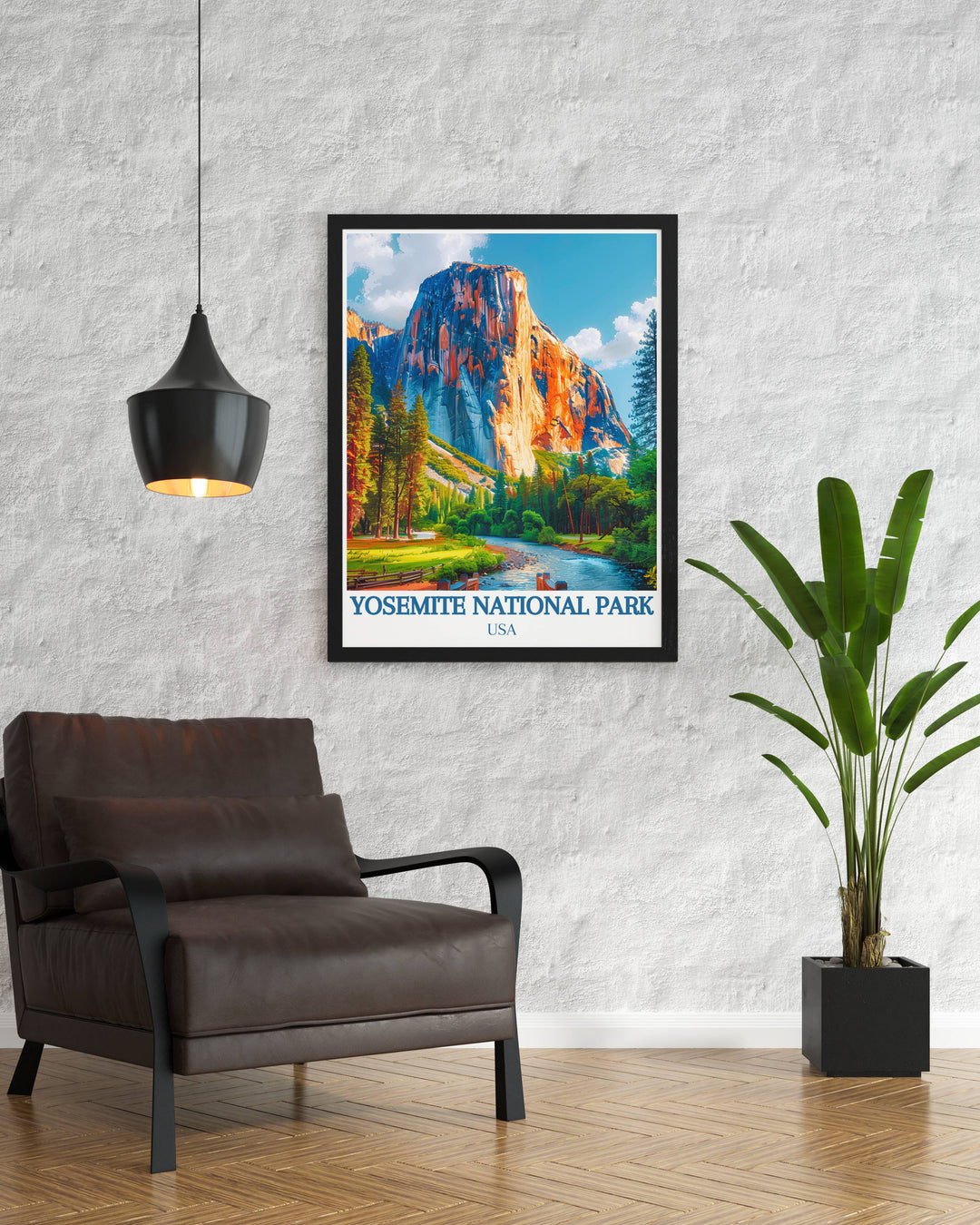 Beautiful Yosemite National Park home decor print showcasing Mirror Lakes serene beauty and inviting you to explore the wonders of this beloved destination from home.