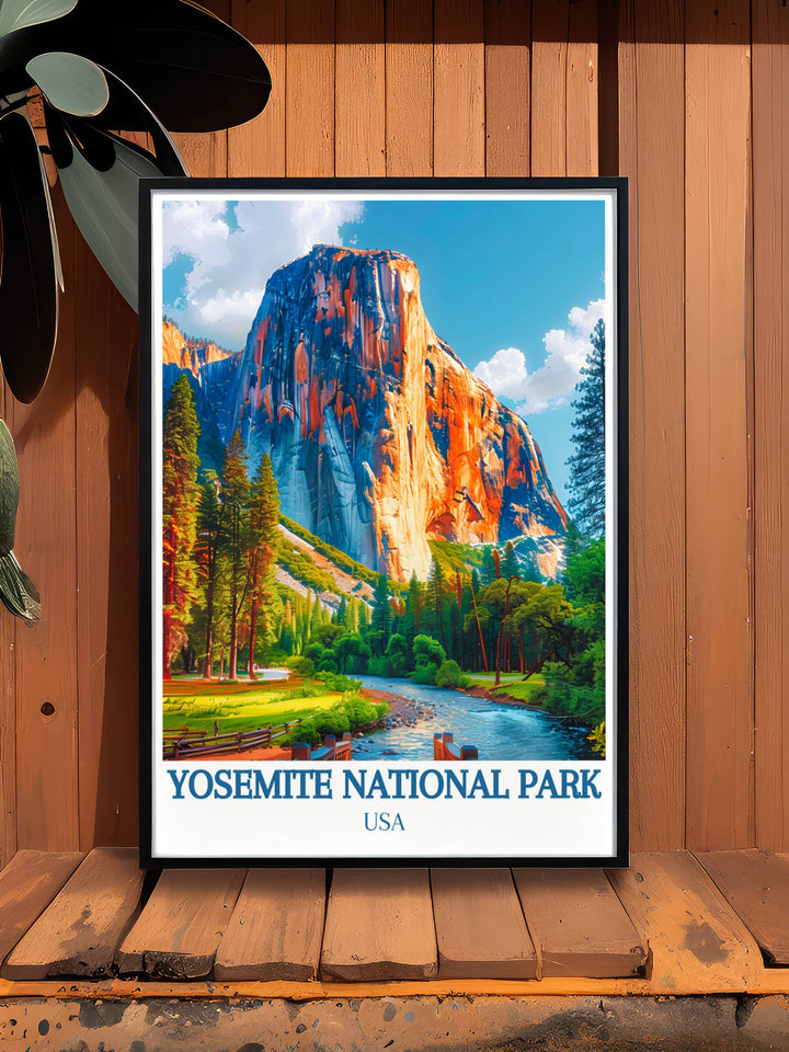 High quality Yosemite National Park canvas art depicting its iconic landmarks and breathtaking scenery, ensuring your artwork remains vibrant and pristine for years to come.