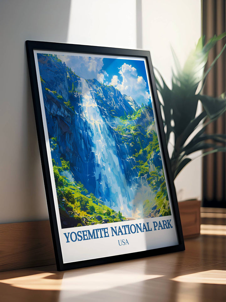 Captivating canvas art of Yosemite National Park featuring the breathtaking vistas and diverse ecosystems, ideal for nature enthusiasts and art lovers alike.