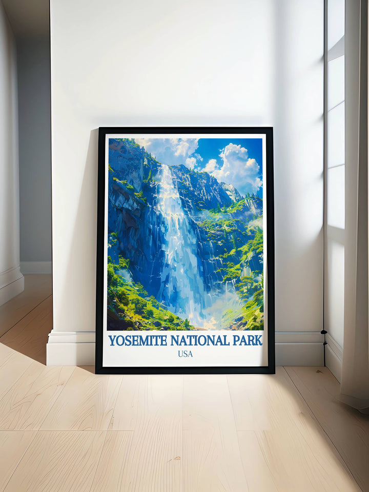 High quality Yosemite National Park canvas art depicting its iconic landmarks and breathtaking scenery, ensuring your artwork remains vibrant and pristine for years to come.