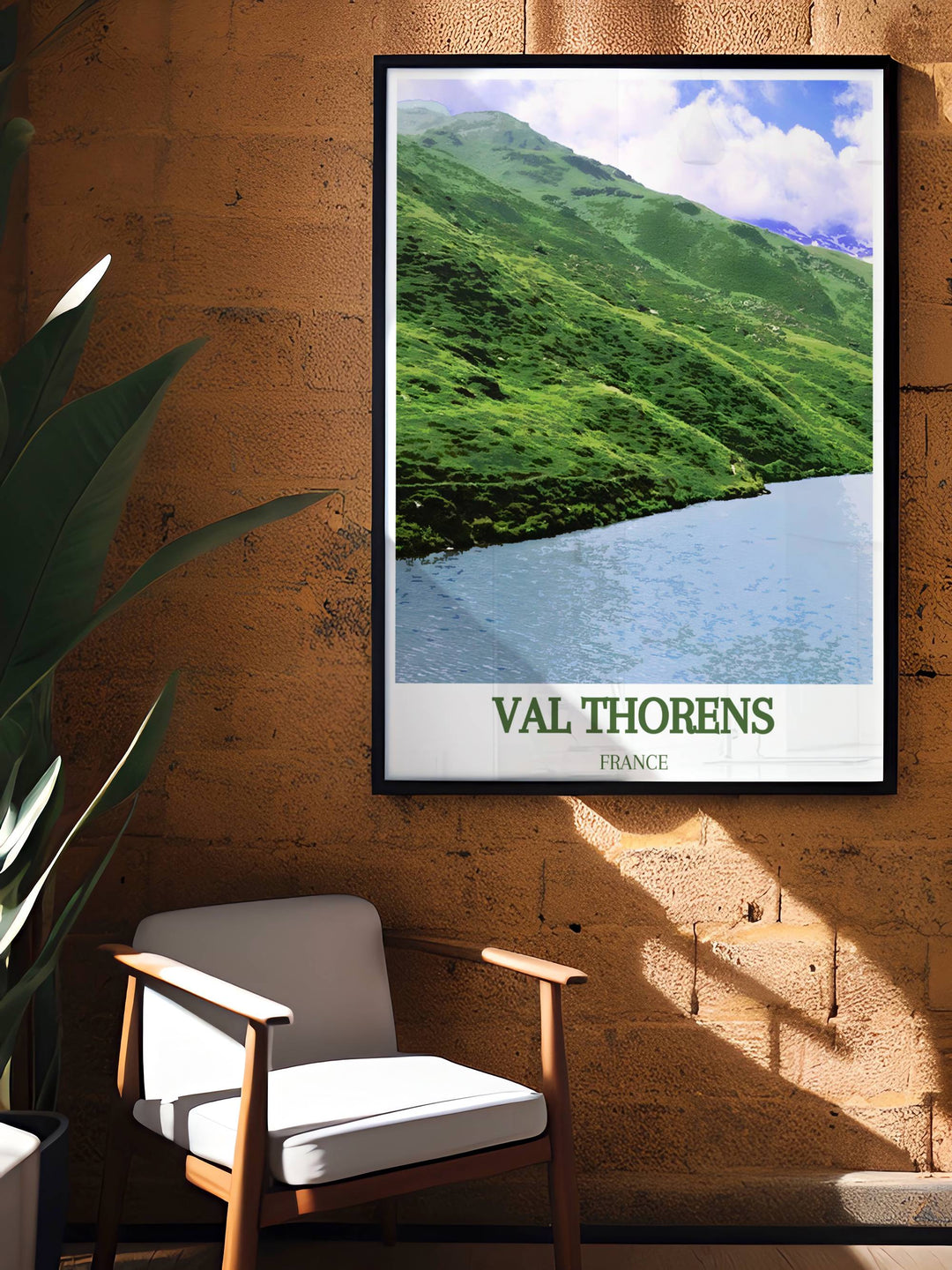 Fine art print of Lac du Lou in Val Thorens, offering a detailed and vibrant depiction of the French Alps. Ideal for adding a touch of elegance and adventure to your home decor.