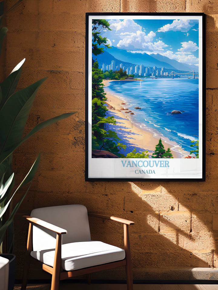 Modern Vancouver posters showcasing the citys architectural beauty and outdoor splendor. Adds a touch of elegance to any decor style.