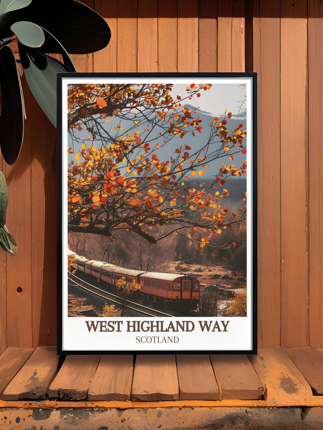 Poster of Fort William, capturing the spirit of adventure and stunning landscapes along the Western Highland Way in detailed and vibrant artwork.