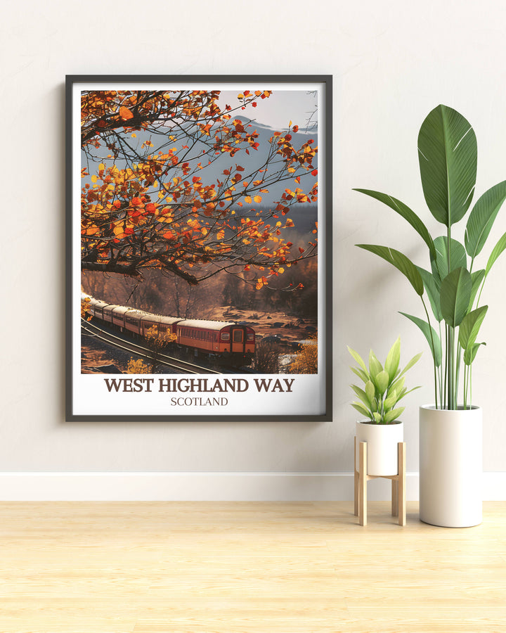 Canvas art of Rannoch Moor, highlighting the stunning vistas and ethereal quality of this unique moorland in the Scottish Highlands.