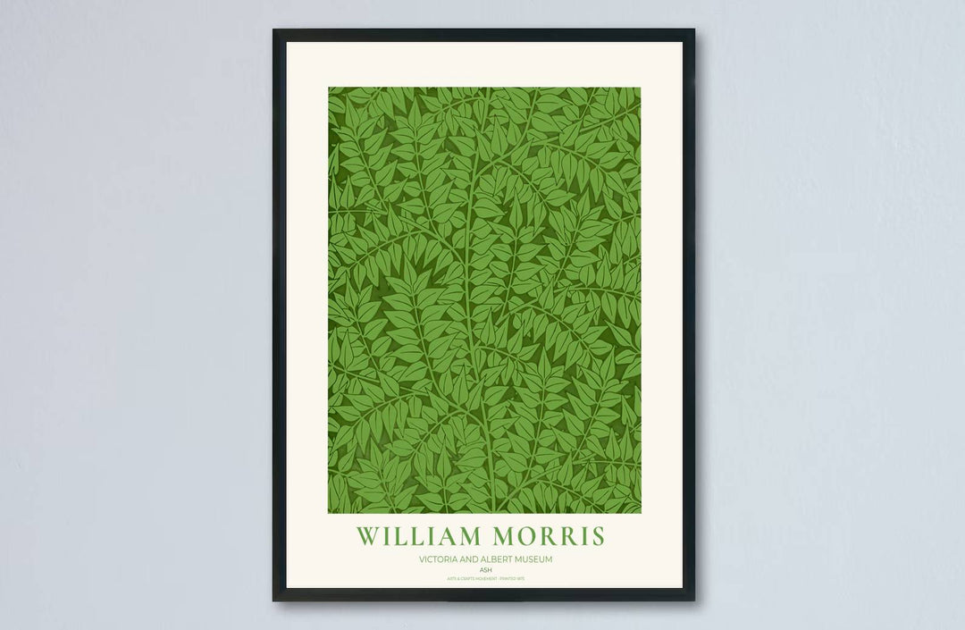 Elegant art print reproduction of the classic Ash artwork by William Morris, ideal for flexible decor setups and tailored color schemes across traditional, transitional, or minimalist interiors.