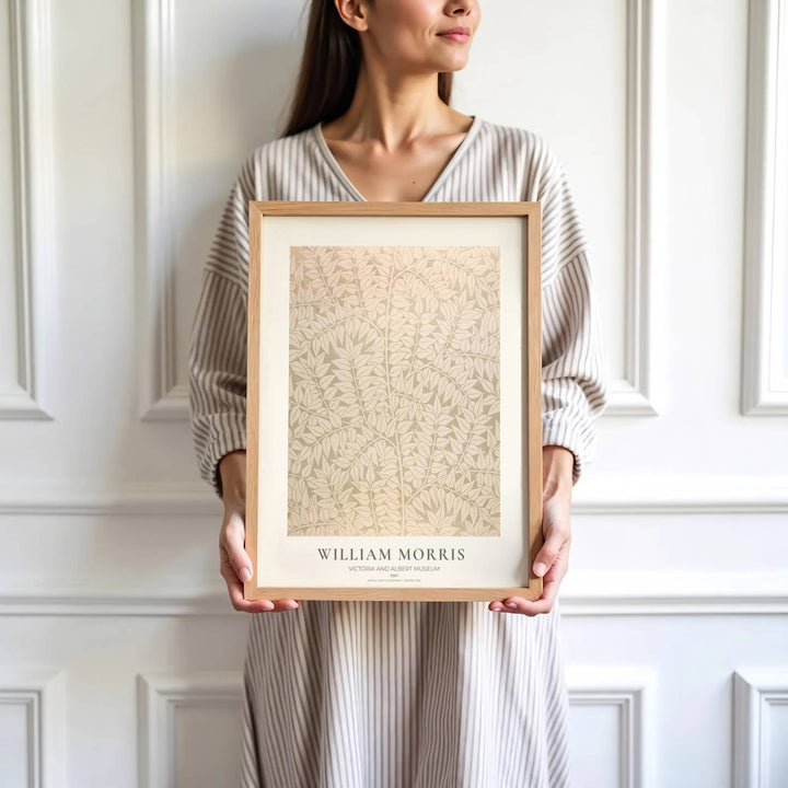 Elegant art print reproduction of the classic Ash artwork by William Morris, ideal for flexible decor setups and tailored color schemes across traditional, transitional, or minimalist interiors.