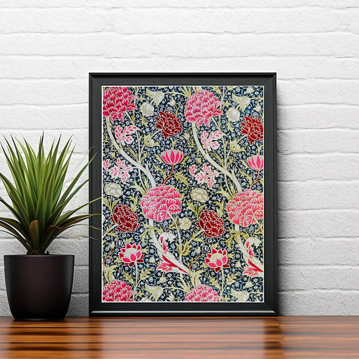 Timeless William Morris Cray floral artwork print, blending vintage English pattern design with high definition detailing for striking wall decoration across modern residential spaces.
