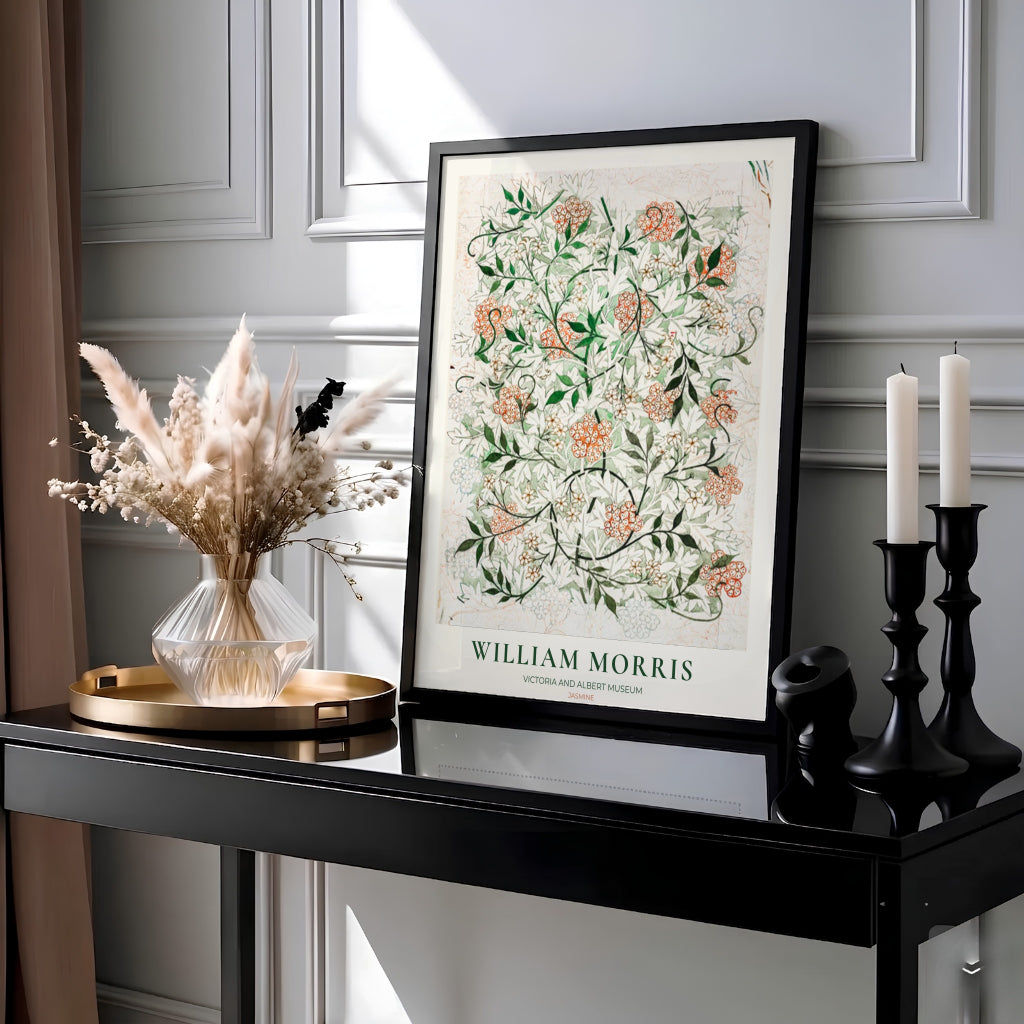 Historic Arts and Crafts Movement wall art poster displaying William Morris&