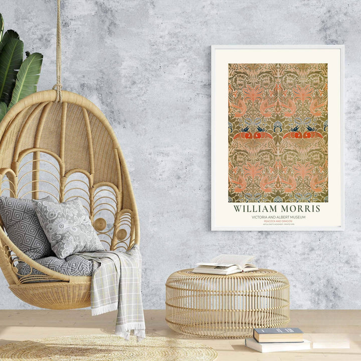 Tapestry-style animal graphics and flowing vines bring a touch of medieval history to modern walls. MapYourDreams delivers museum-quality framed, unframed, and canvas options available for quick and secure home delivery.