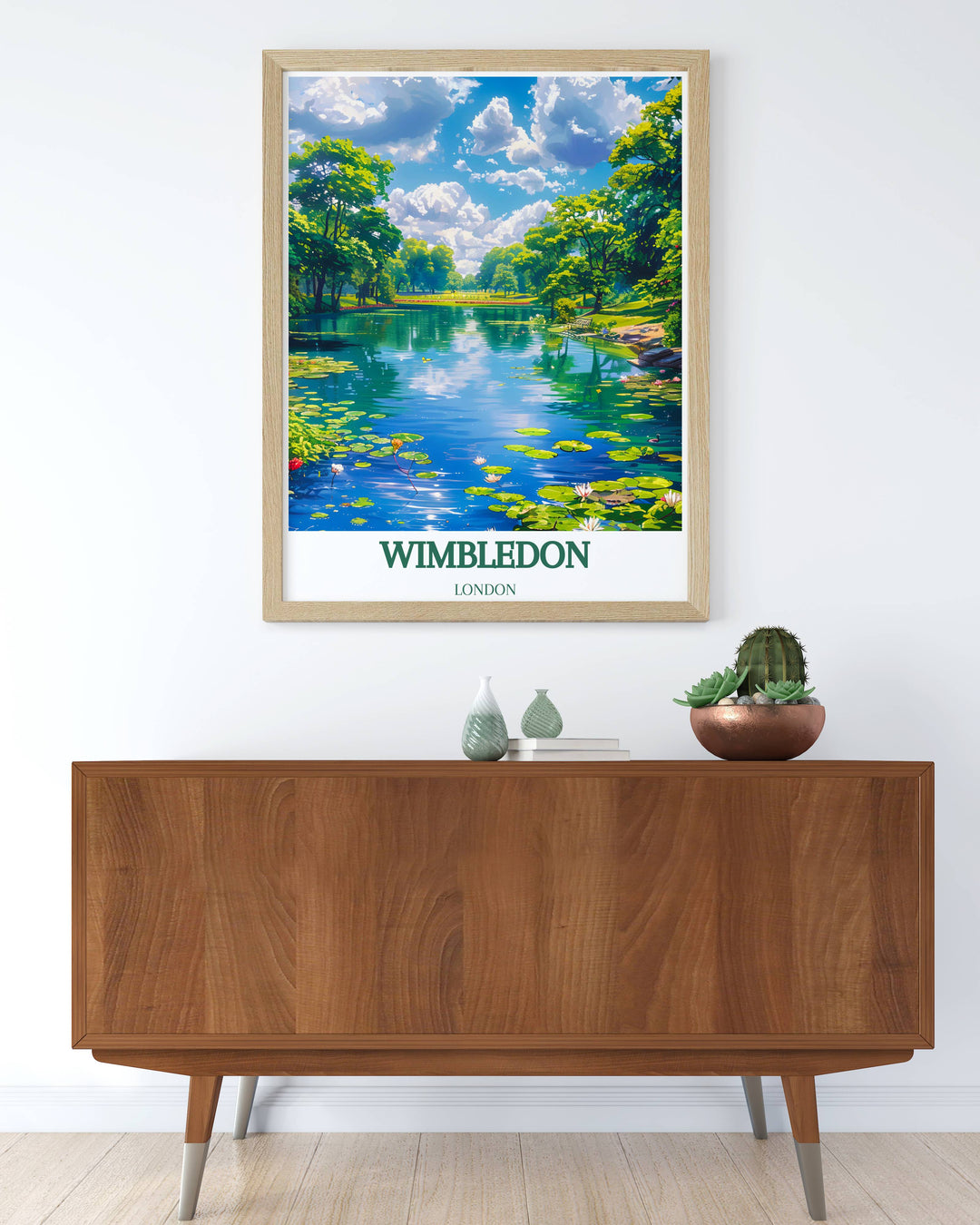 Wimbledon Windmill poster capturing the architectural beauty and historical significance of this iconic landmark in vibrant colors and intricate details.