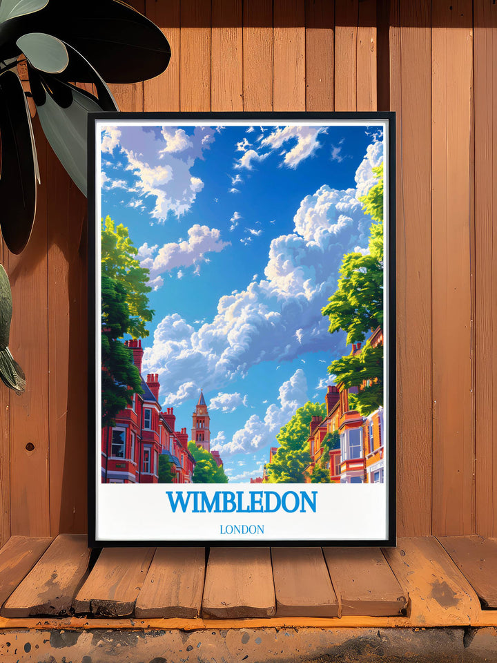 Elegant framed art of Wimbledon Common, bringing the peaceful beauty of Londons green haven into your living space with stunning detail.