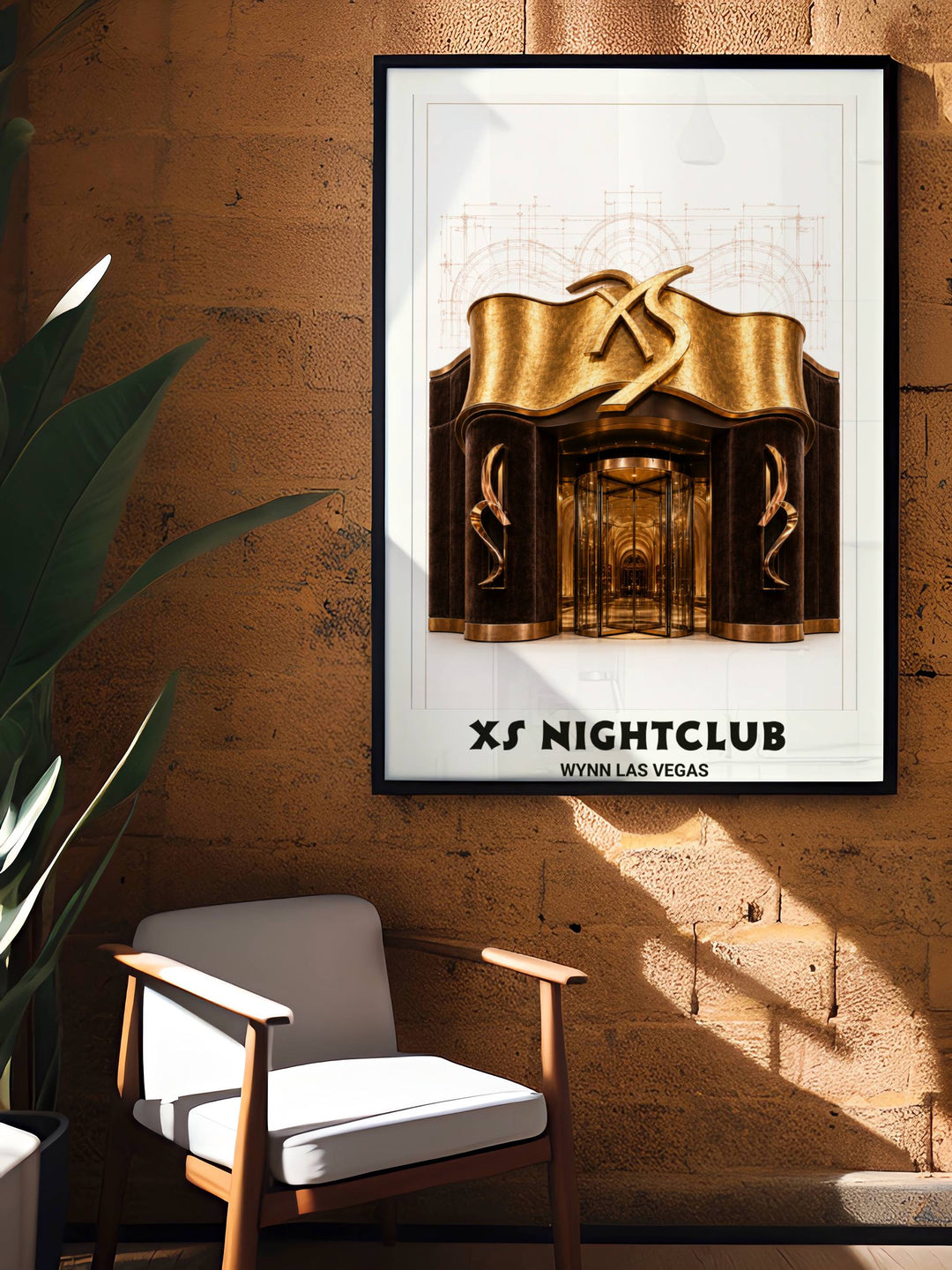 Shop Map Your Dreams for premium club posters like this XS Las Vegas architectural masterpiece printed on heavyweight archival paper.