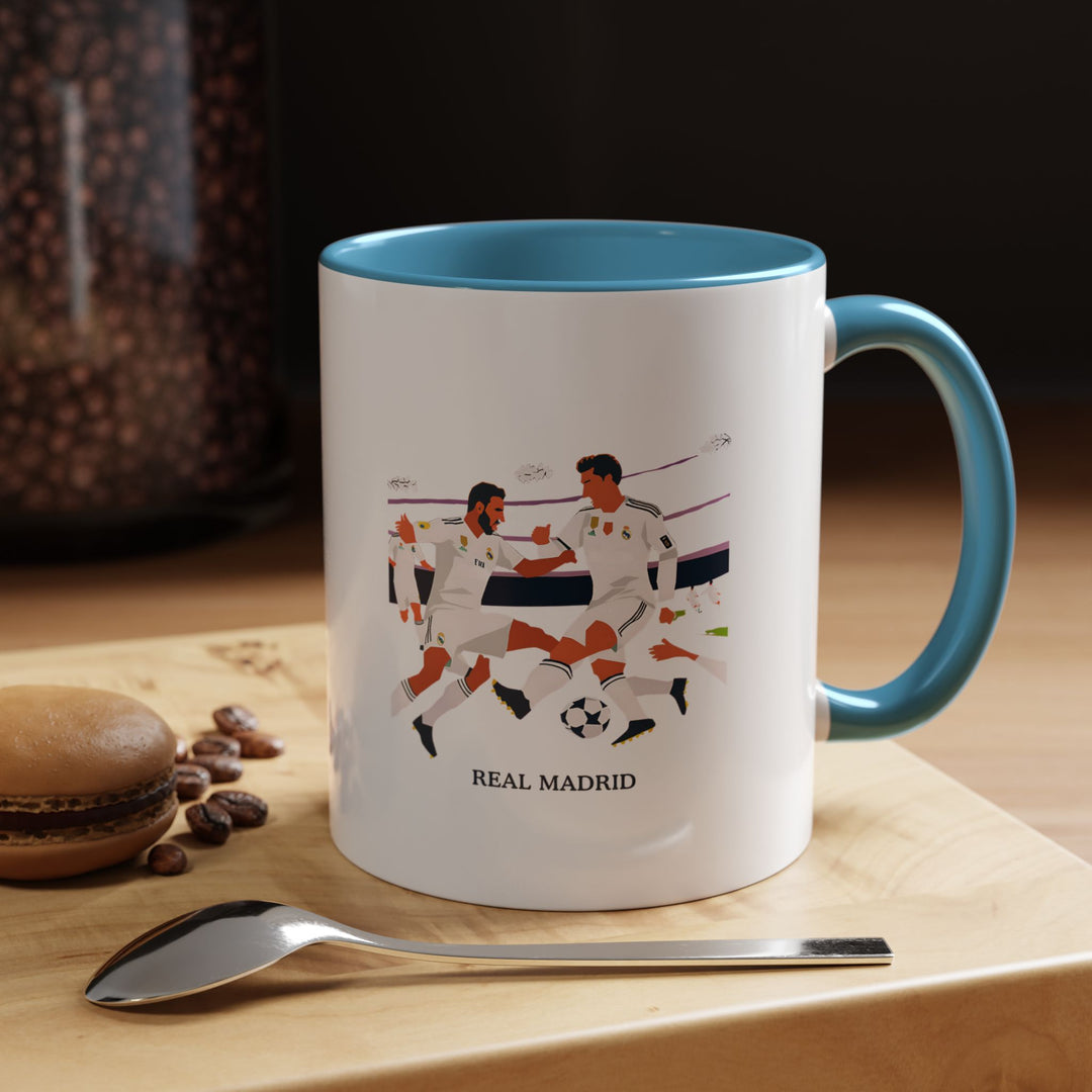 Show your support for Real Madrid with this sleek, high-quality mug. Featuring bold team designs, it’s ideal for fans who love both style and functionality. Microwave and dishwasher safe, this mug is perfect for everyday use or gifting.