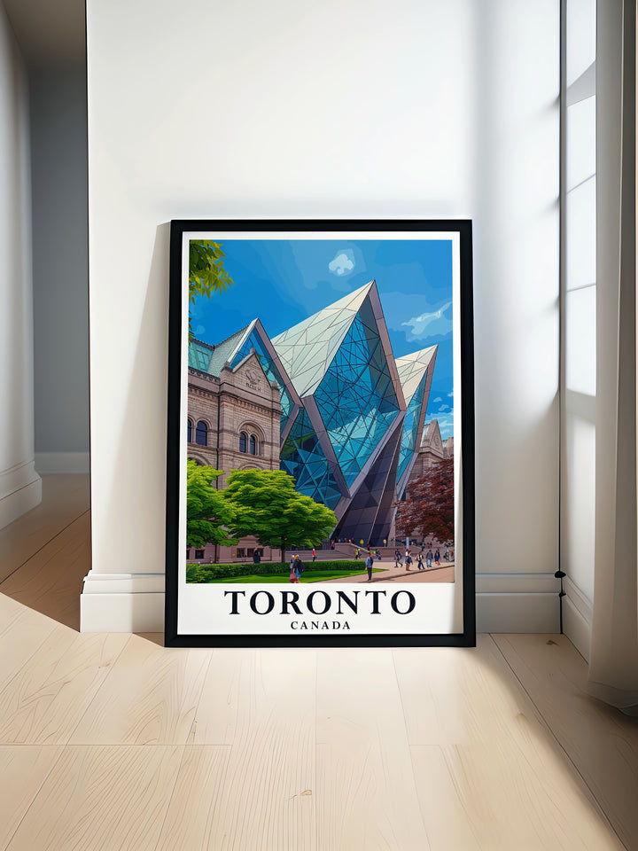 Beautiful Royal Ontario Museum artwork featuring vibrant colors and intricate details perfect for Toronto wall decor and Canada art lovers.