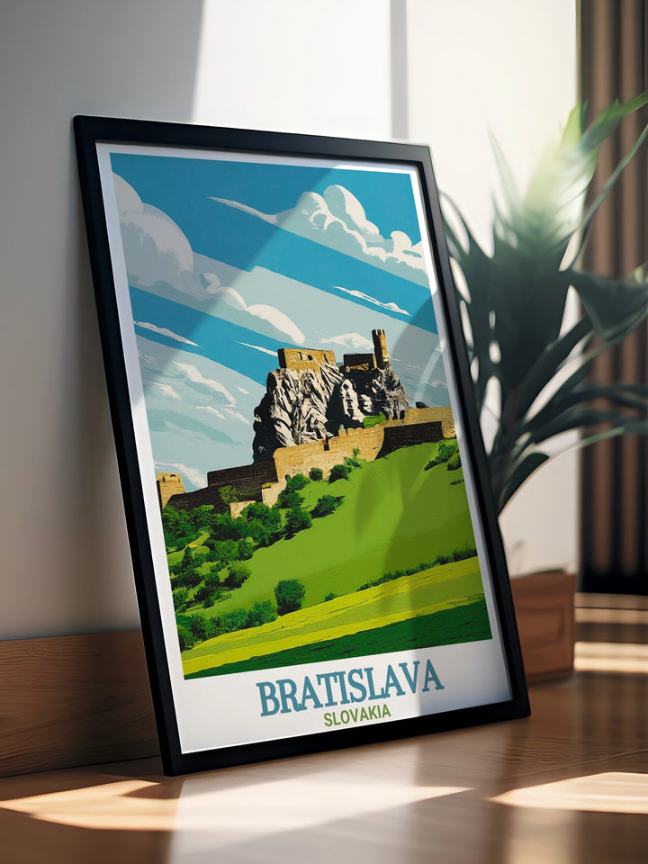 Detailed Devin Castle modern art printed on premium quality paper ensuring long lasting durability and vibrant colors a perfect statement piece for any art collection or home decor