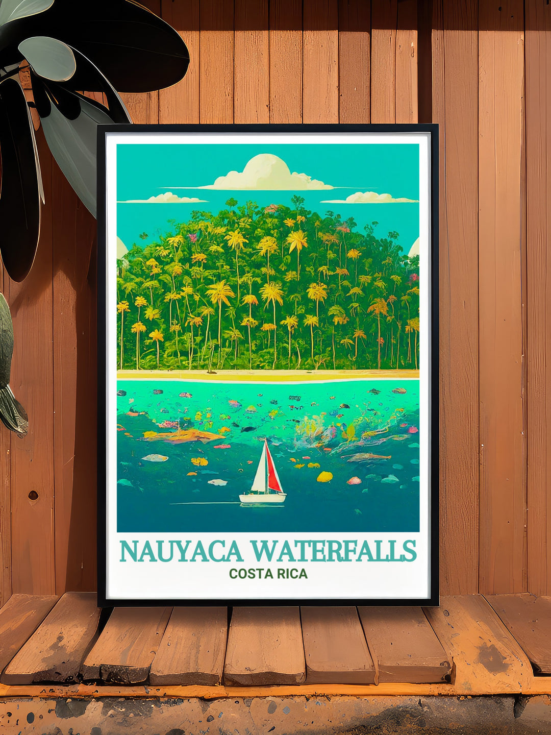 Stunning Costa Rica decor featuring Cano Island this beautiful art print captures the lush tropical scenery making it a perfect gift for those who love nature and adventure ideal for adding a touch of elegance to any living room bedroom or office space