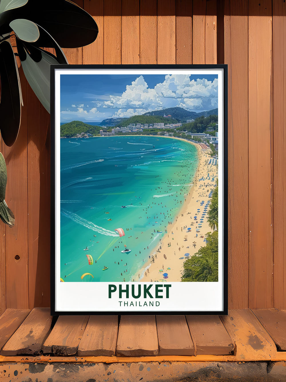 Beautiful Patong Beach prints capturing the vibrant nightlife and stunning landscapes of this famous Thai destination perfect for adding a touch of exotic charm to your home or office décor and an excellent gift idea for travelers