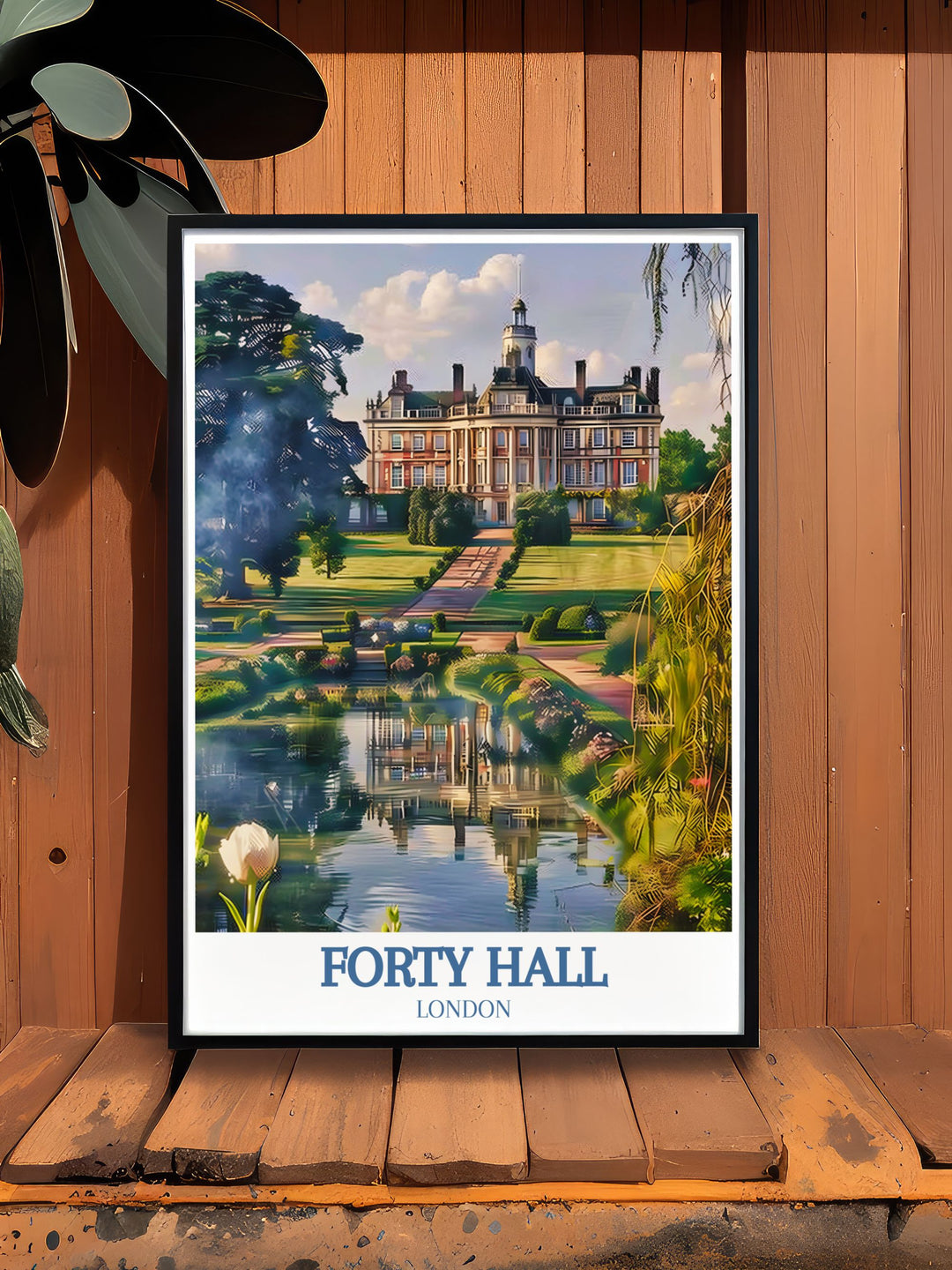 The picturesque landscapes and historic landmarks of Forty Hill are vividly illustrated, celebrating the areas unique blend of history and nature.