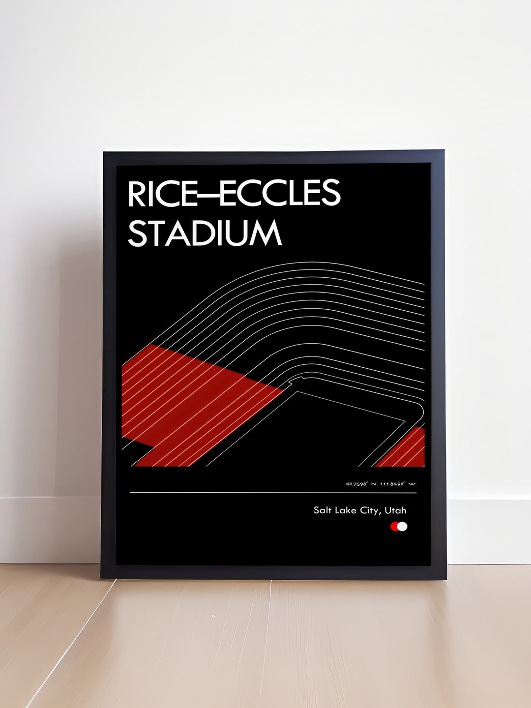 This Utah Utes wallpaper depicts the iconic Rice Eccles Stadium capturing the passion and excitement of college football in vibrant colors