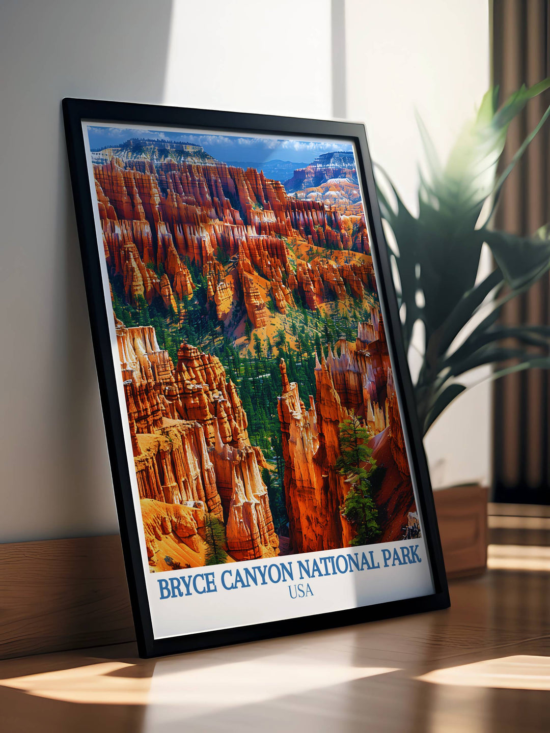 Bryce Amphitheater gifts featuring beautiful artwork of Bryce Canyon. Ideal for birthdays anniversaries or special occasions. This print captures the essence of the national park and adds a touch of natural beauty to any space