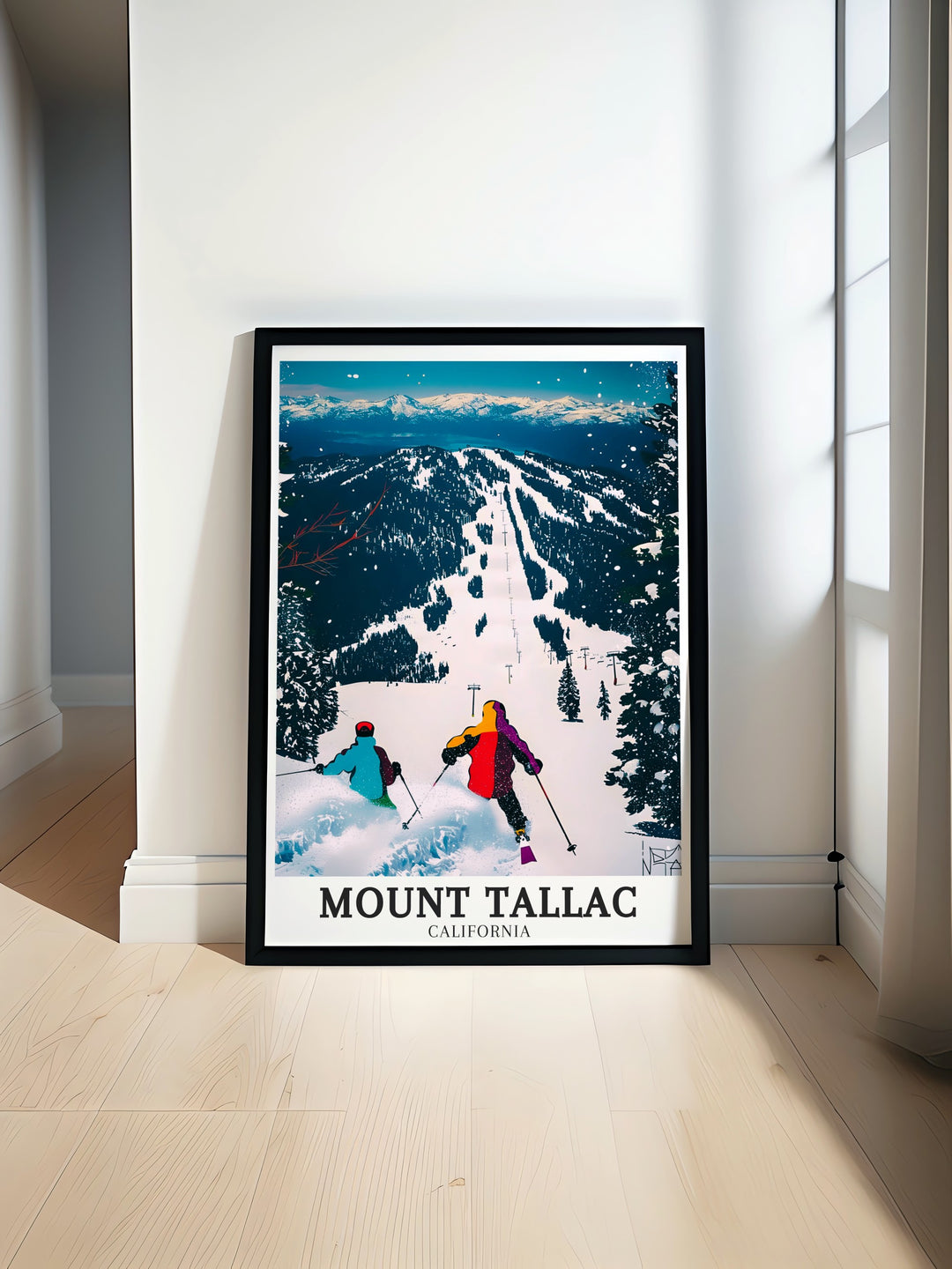 This stunning Mount Tallac canvas art captures the essence of the California wilderness, featuring views from the Tallac Trail and Heavenly Mountain Resort, perfect for anyone looking to bring the outdoors into their home decor.