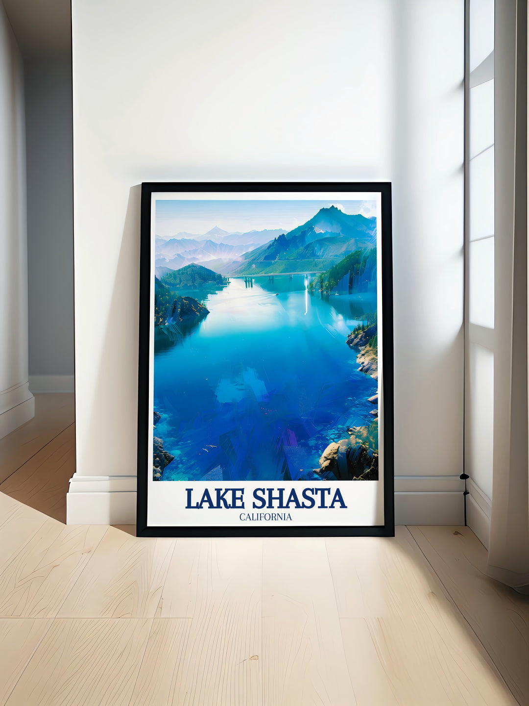 Mount Shasta canvas art showcasing the towering snow capped peak of this iconic mountain in the Cascade Range. This artwork is perfect for those who love adventure and the outdoors, highlighting the natural beauty and grandeur of Northern Californias most famous mountain.